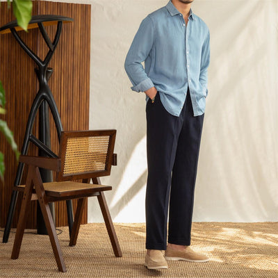 Yumuşak Dokulu Denim Cannes Gömlek