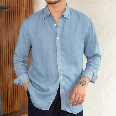 Yumuşak Dokulu Denim Cannes Gömlek
