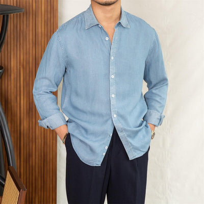 Yumuşak Dokulu Denim Cannes Gömlek