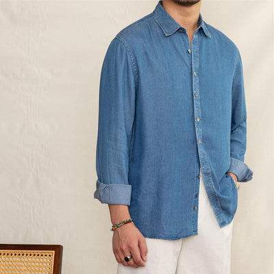 Yumuşak Dokulu Denim Cannes Gömlek
