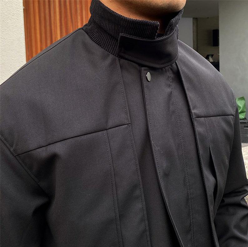 Windsor Kordon Yaka Rüzgarlık Ceket