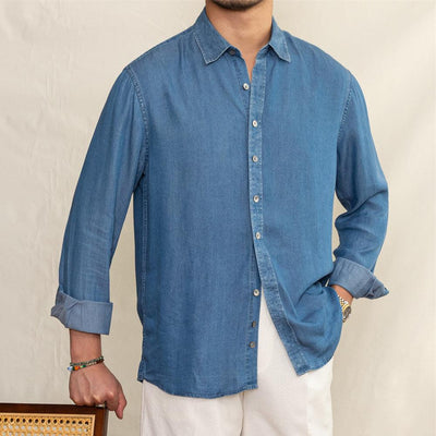 Yumuşak Dokulu Denim Cannes Gömlek