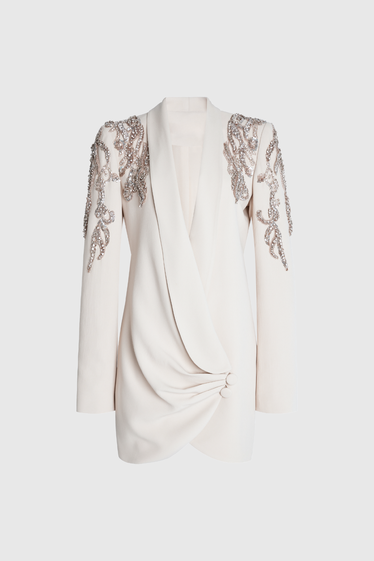 Alliance Taşlı Dantelli Dalma Blazer Mini Elbise