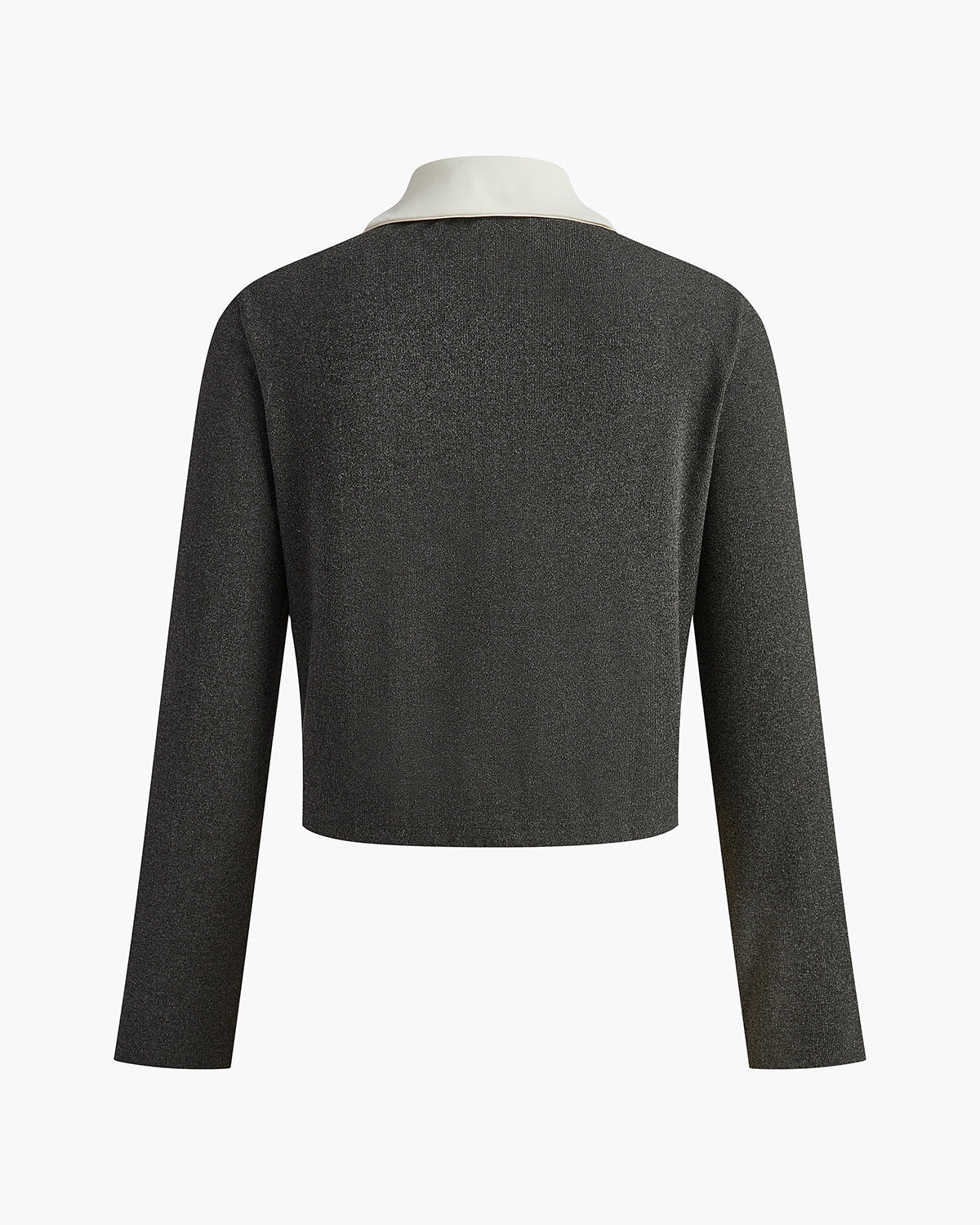 Zıt Yaka Düğmeli Küçük Beden Blazer