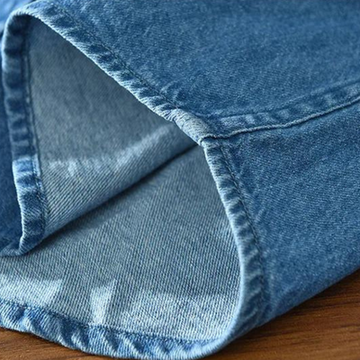 Zélin Denim Sivri Yaka Gömlek